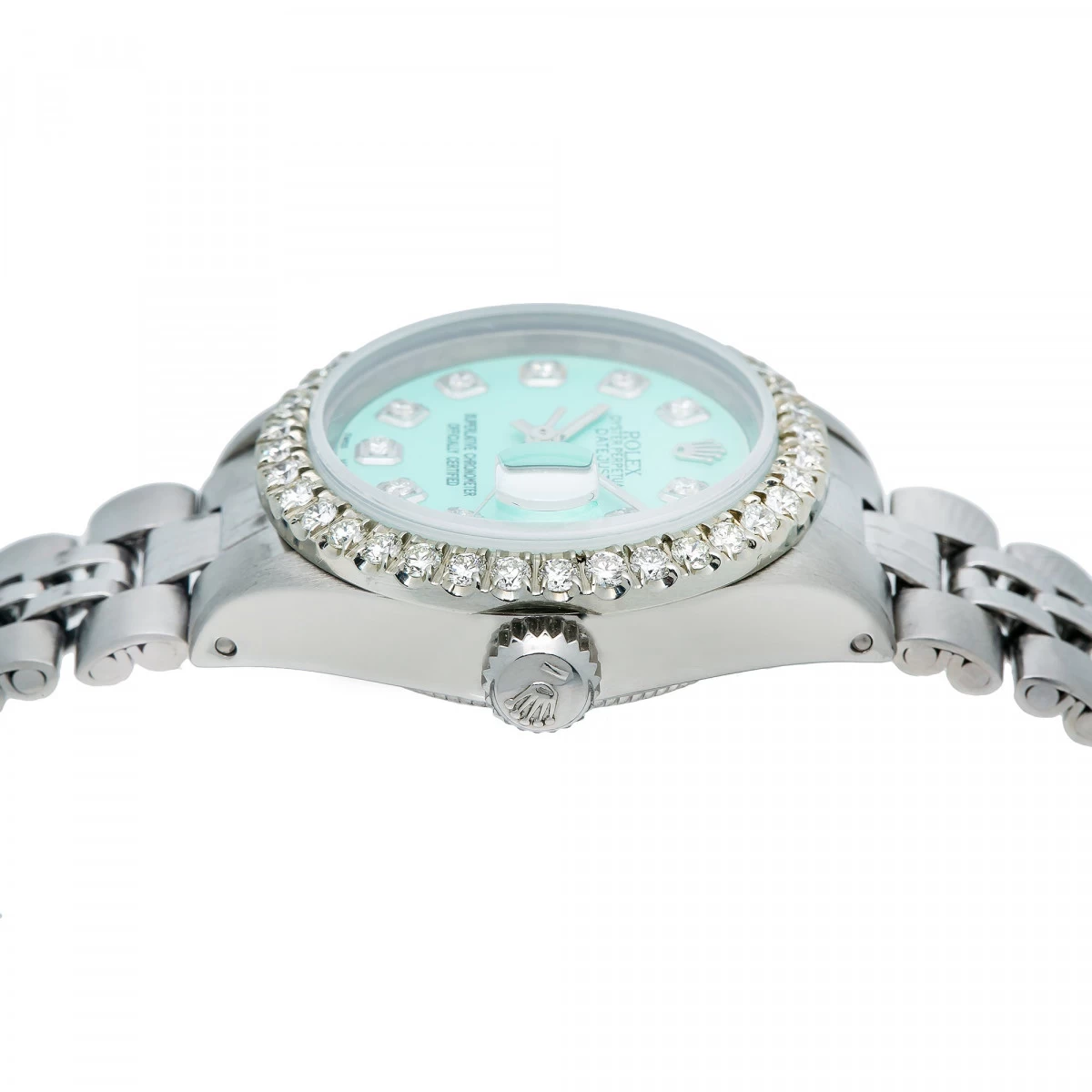 Women's Diamond Watch Rolex Datejust 26mm Jubilee Bracelet Turquoise Dial 2 Women's Diamond Watch Rolex Datejust 26mm Jubilee Bracelet Turquoise Dial - Image 2