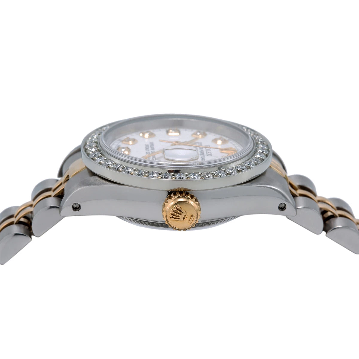 Women's Diamond Watch Rolex Datejust 26mm Yellow Gold And Stainless Steel Jubilee Bracelet White Dial 3 Women's Diamond Watch Rolex Datejust 26mm Yellow Gold And Stainless Steel Jubilee Bracelet White Dial - Image 3