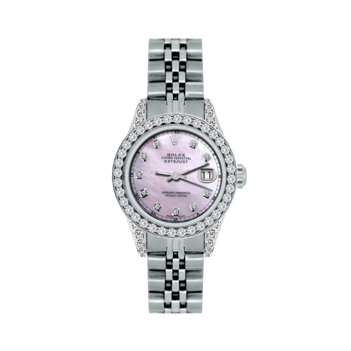 Women's Diamond Watch Rolex Datejust 26mm W00391 4 Women's Diamond Watch Rolex Datejust 26mm W00391 - Image 4