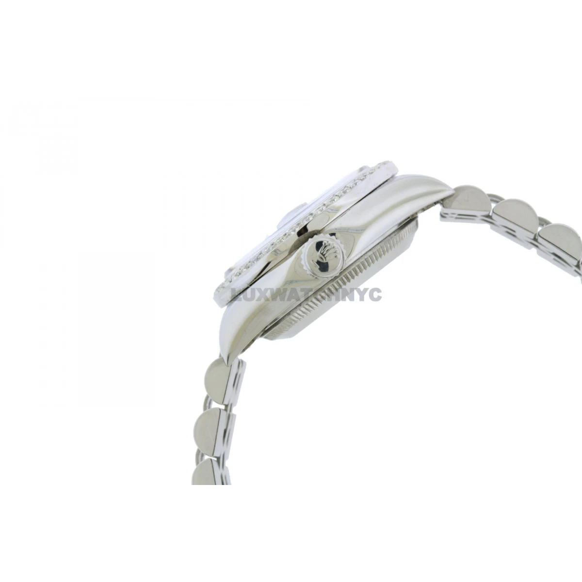 Women's Diamond Watch Rolex Oyster Perpetual Datejust 26mm White Dial Jubilee Bracelet 2 Women's Diamond Watch Rolex Oyster Perpetual Datejust 26mm White Dial Jubilee Bracelet - Image 2