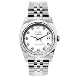 Women's Diamond Watch Rolex Oyster Perpetual Datejust 26mm White Dial Jubilee Bracelet 8 Women's Diamond Watch Rolex Oyster Perpetual Datejust 26mm White Dial Jubilee Bracelet -Watch Store womens diamond watch rolex datejust 26 mm white dial w00357 fluted 1691593314