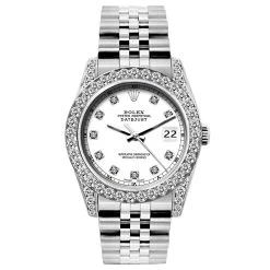 Women's Diamond Watch Rolex Oyster Perpetual Datejust 26mm White Dial Jubilee Bracelet 9 Women's Diamond Watch Rolex Oyster Perpetual Datejust 26mm White Dial Jubilee Bracelet -Watch Store womens diamond watch rolex datejust 26 mm white dial w00357 full 1691593315
