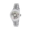Women's Diamond Watch Rolex Datejust 26mm Dark Mother Of Pearl Dial