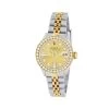 Women's Diamond Watch Rolex Datejust 26mm Gold Tone Dial