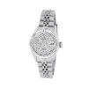 Women's Diamond Watch Rolex Datejust 26mm Jubilee Bracelet Iced Out Dial