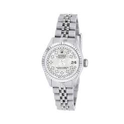 Women's Diamond Watch Rolex Datejust 26mm Jubilee Bracelet MoP