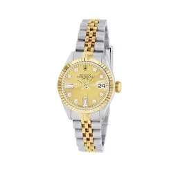 Women's Gold Watch Rolex Datejust 26mm Jubilee Bracelet Gold Tone Dial
