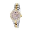 Women's Diamond Watch Rolex Datejust 26mm Rose Mother Of Pearl Dial