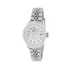 Women's Diamond Watch Rolex Datejust 26mm Silver Dial