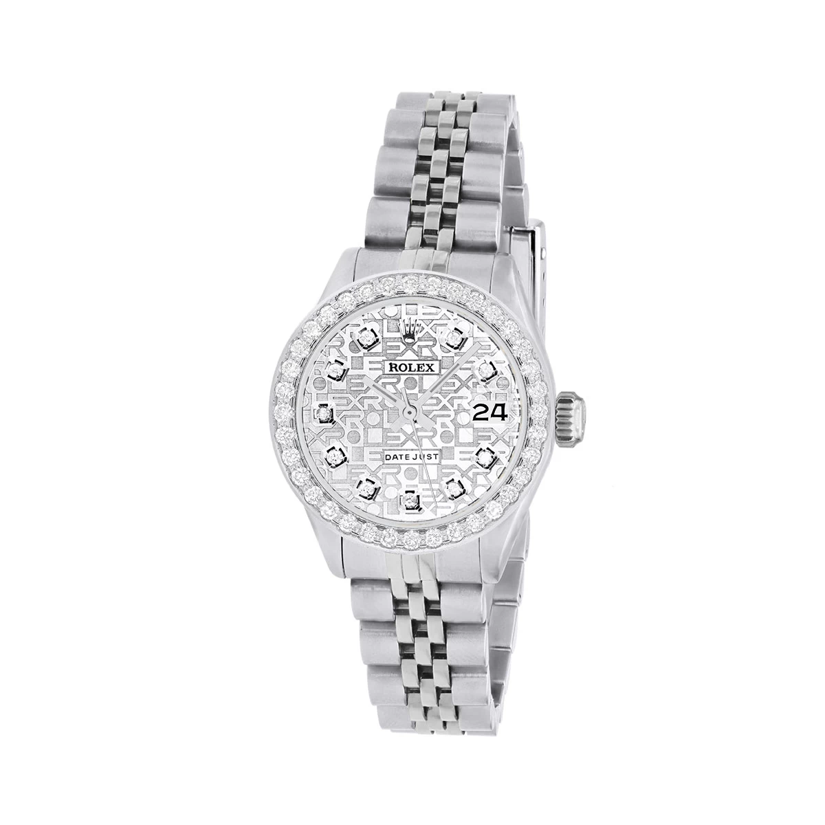 Women's Diamond Watch Rolex Datejust 26mm Silver Dial 1 Women's Diamond Watch Rolex Datejust 26mm Silver Dial