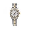 Women's Diamond Watch Rolex Datejust Yellow Gold 26mm White Dial MOP W00811