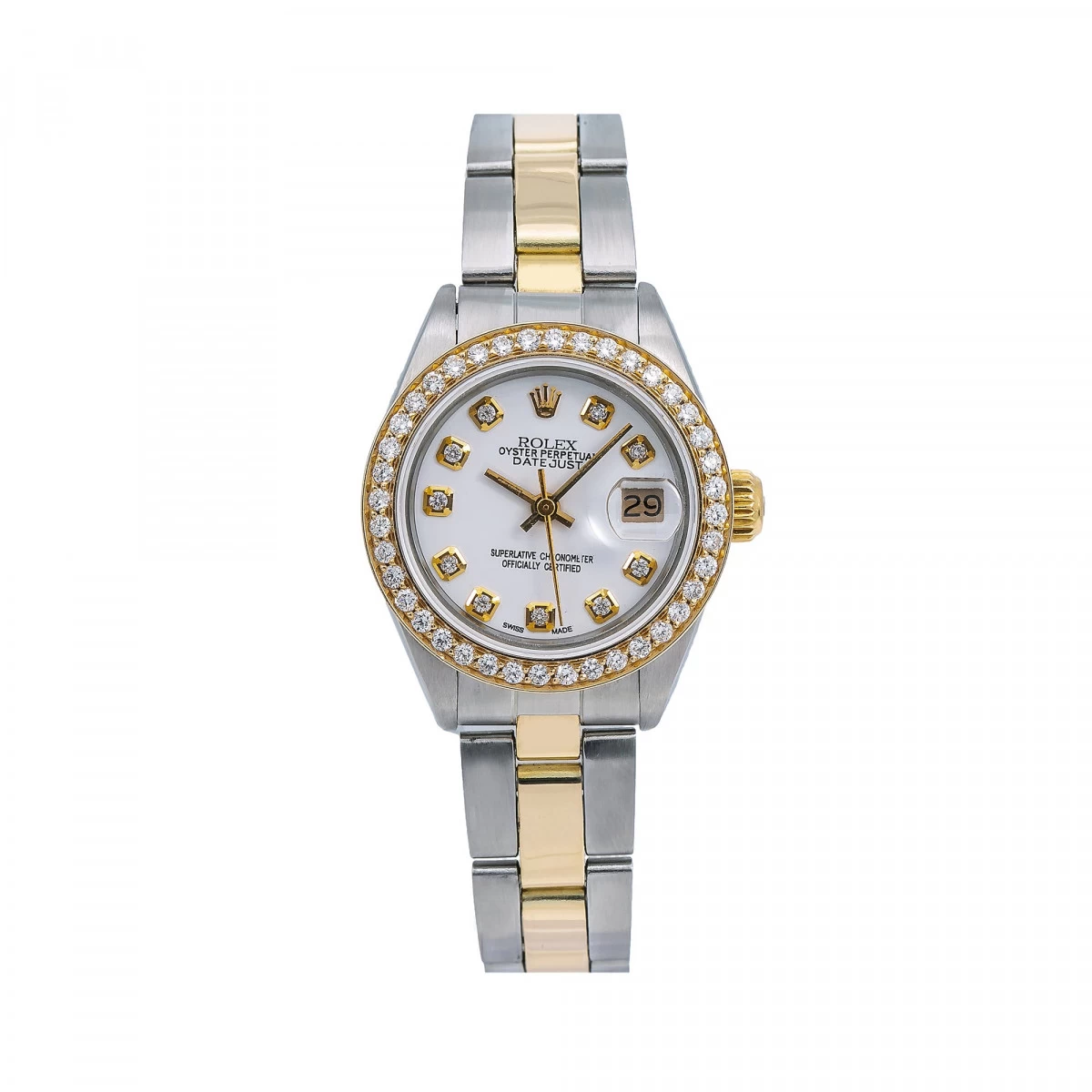 Women's Diamond Watch Rolex Datejust Yellow Gold 26mm White Dial MOP W00811 1 Women's Diamond Watch Rolex Datejust Yellow Gold 26mm White Dial MOP W00811
