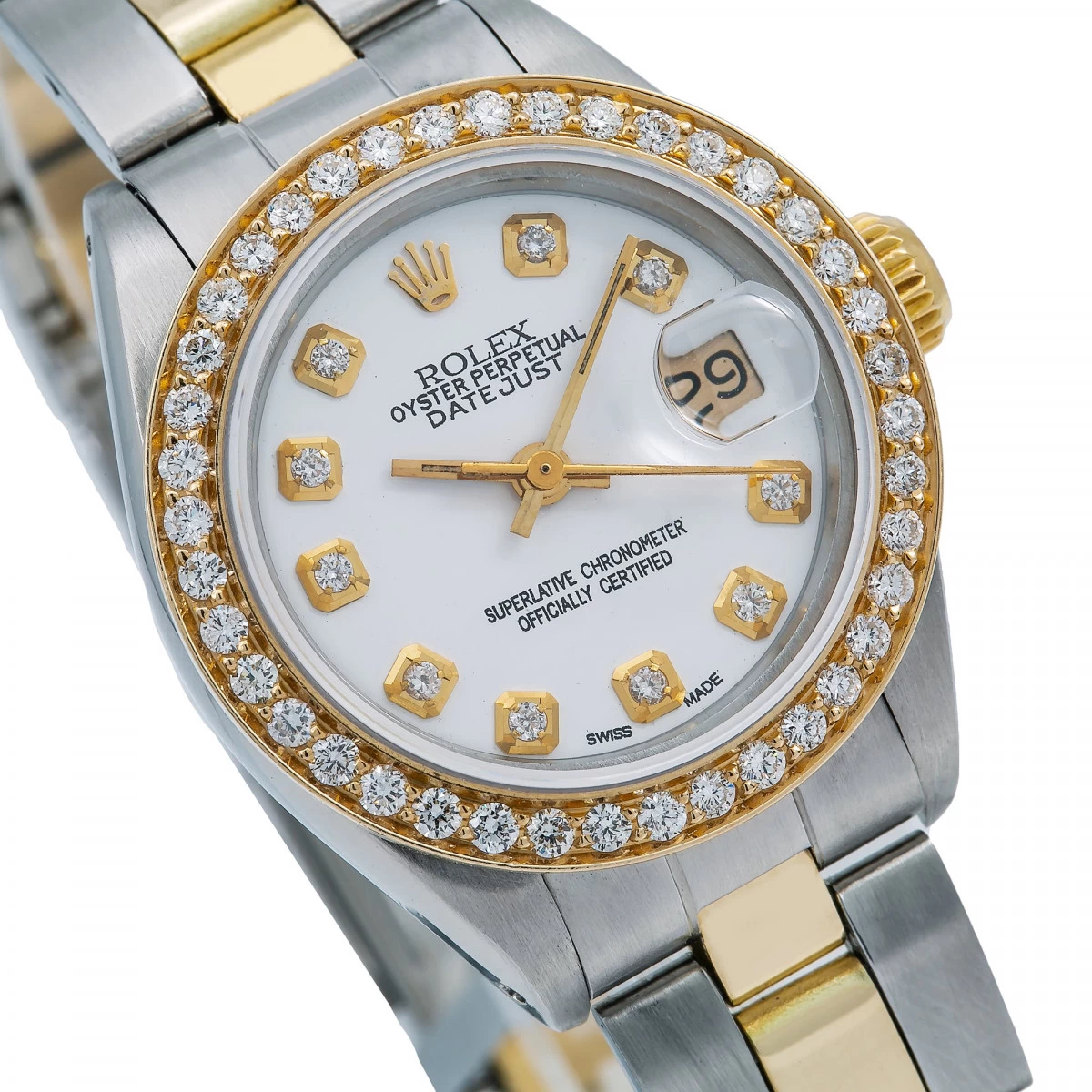 Women's Diamond Watch Rolex Datejust Yellow Gold 26mm White Dial MOP W00811 2 Women's Diamond Watch Rolex Datejust Yellow Gold 26mm White Dial MOP W00811 - Image 2