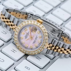 Women's Diamond Watch Rolex Datejust Yellow Gold 26mm Pink Dial W00977 -Watch Store womens diamond watch rolex datejust yellow gold 26 mm pink dial w00977 0E8A6254 2048x2048