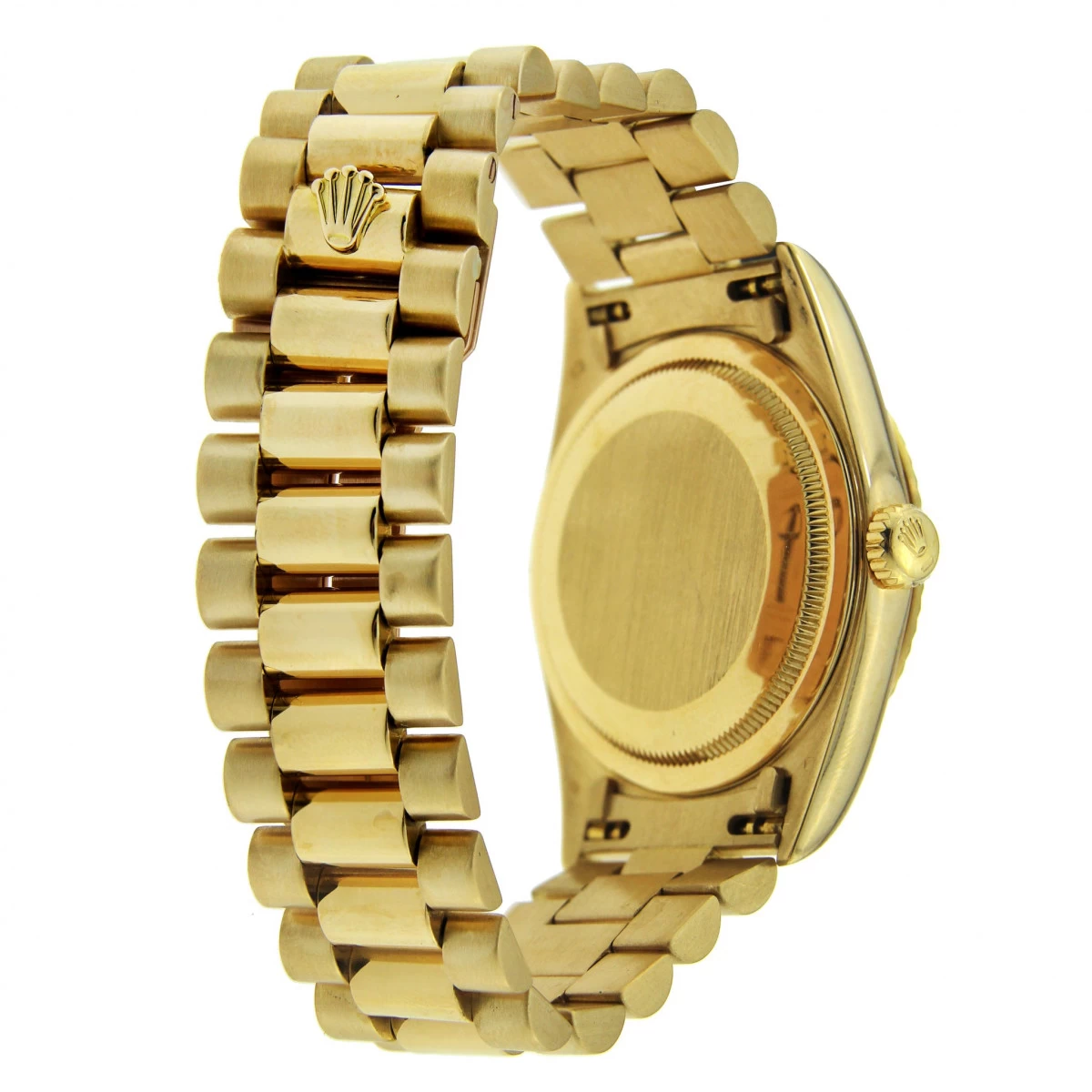 Diamond Men's Rolex Day-Date Watch 36mm 18K Gold WIth Light Blue Mother-of-Pearl Dial 3 Diamond Men's Rolex Day-Date Watch 36mm 18K Gold WIth Light Blue Mother-of-Pearl Dial - Image 3