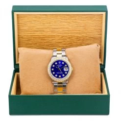 Women's Gold Diamond Watch Rolex Oyster Perpetual Datejust Blue Dial Oyster Bracelet -Watch Store womens gold diamond watch rolex oyster perpetual datejust blue dial w01103 0E8A5591 2048x2048
