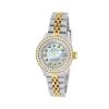 Women's Gold Diamond Watch Rolex Oyster Perpetual Datejust Blue Dial W01305