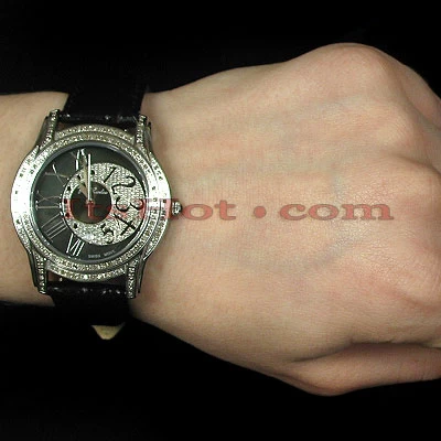 Women's Joe Rodeo Beverly Diamond Watch 1.35ct Black 4 Women's Joe Rodeo Beverly Diamond Watch 1.35ct Black - Image 4